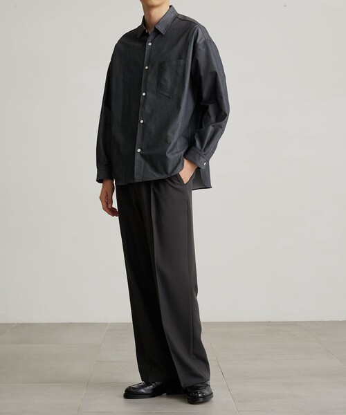 PUBLIC TOKYO 黒シャツ サイズ02 PUBLIC TOKYO 「PUBLIC TOKYO」 長袖シャツ 2 ブラック メンズ