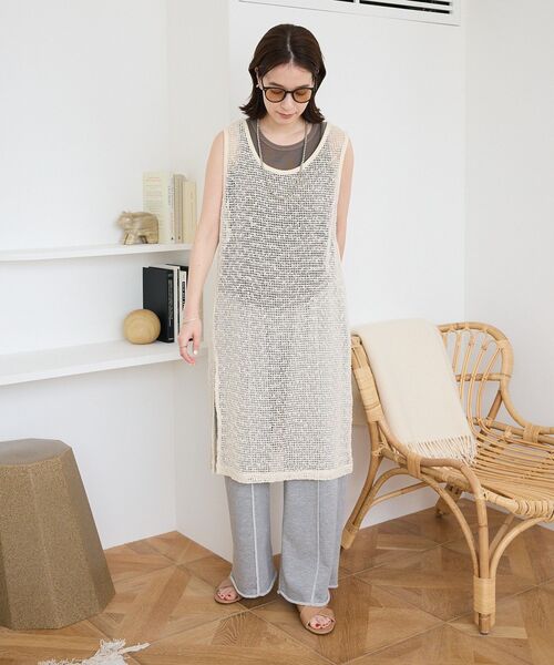 Green Parks ワンピース メッシュロングベスト : ZOZOTOWN Yahoo