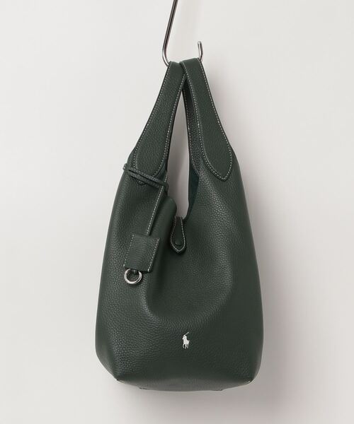 Polo Ralph Lauren ブラックレザートートバッグ　レディース Ralph Lauren - ポロ ラルフローレン／POLO RALPH LAUREN バッグ