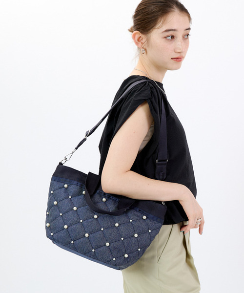 LeSportsac ショルダーバッグ バッグ BUCKET TOTE W PEARLS2