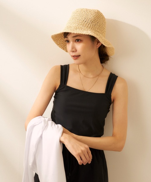水着 ラッシュガード付き 4点セット水着 (レギンスタイプ) レディースの画像
