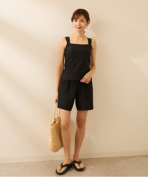 水着 ラッシュガード付き 4点セット水着 (レギンスタイプ) レディースの画像