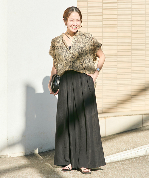 JOURNAL STANDARD パンツ 「追加2」「洗える」レーヨン麻タック