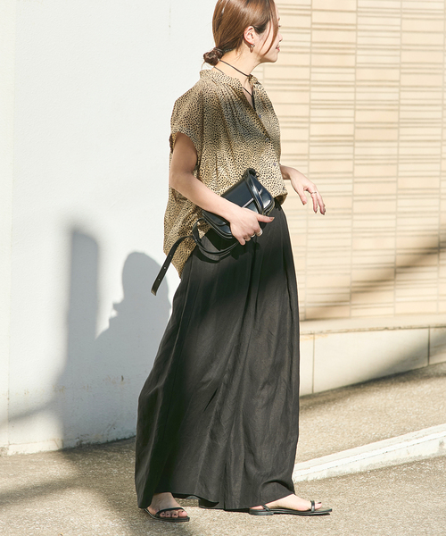JOURNAL STANDARD パンツ 「追加2」「洗える」レーヨン麻タック