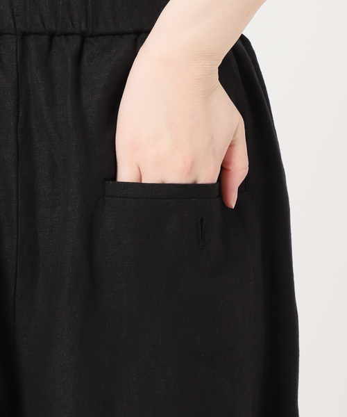 JOURNAL STANDARD リネンキュロットワイドパンツ　BLACK JOURNAL STANDARD（ジャーナルスタンダード）の「□《追加