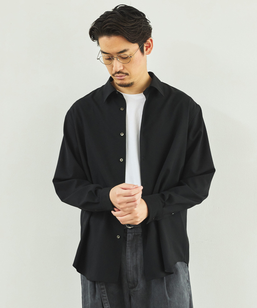 EDIFICE エディフィス ウールツイル ウエスタンシャツ　メンズ ウールツイル ウエスタンシャツ（シャツ／ブラウス）｜EDIFICE