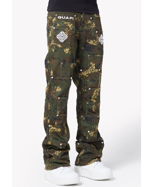 L.H.P ジーンズ GUAPI/グアピ/Camo Pockets Flared Denim メンズ