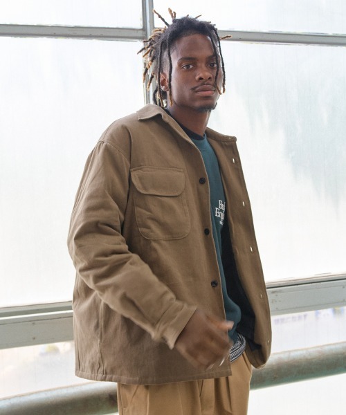 ジャケット・アウター BREATH LEATHER CPO JACKET BREATH / leather cpo jacket - OTHELLO KUMAMOTO