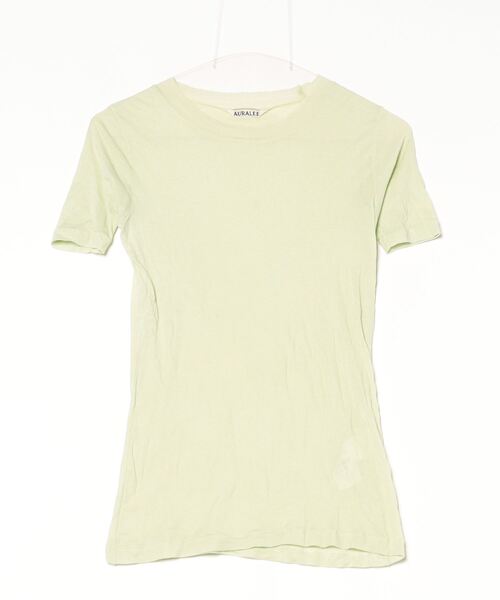 AURALEE 「AURALEE」 半袖Tシャツ 1 グリーン レディース