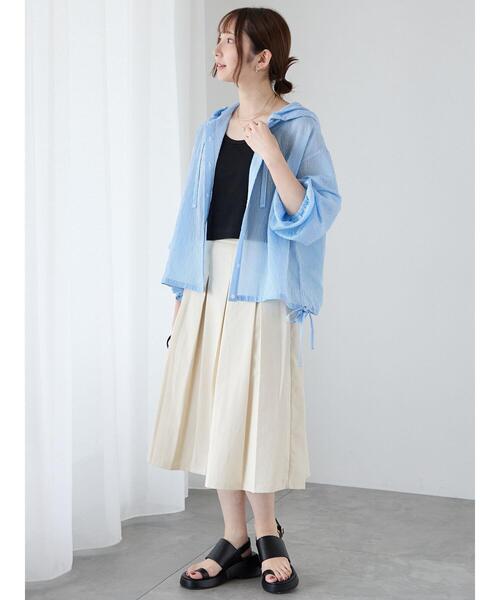 Te chichi TERRASSE スカート ボックスプリーツミディスカート