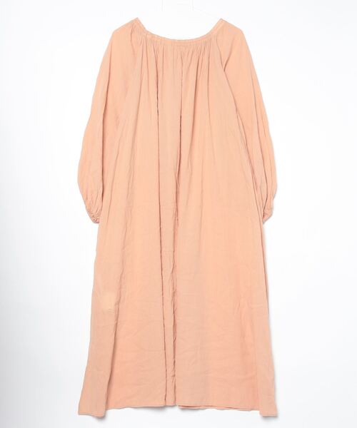 NOBLE 「NOBLE」 長袖ワンピース 36 ベージュ レディース : ZOZOTOWN