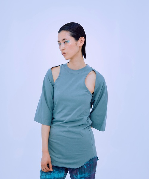 THINGS THAT MATTER ホワイト長袖トップス THINGS THAT MATTER（シングス ザット マター） 7分袖カットソー FREE