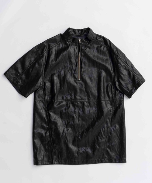 MAISON SPECIAL（メゾンスペシャル） ブラウス シャツ Leather Half