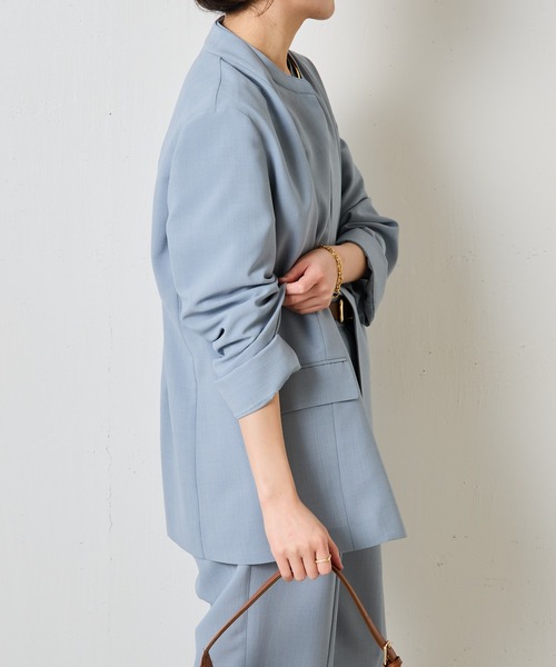 COLLAGE GALLARDAGALANTE ダンボールノーカラージャケット COLLAGE GALLARDAGALANTE ダンボールノーカラージャケット