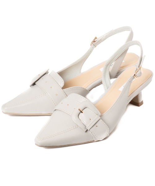 「R&E」 ヒールサンダル 23cm ブラック レディース_画像2