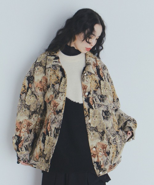 美品！MELANGE　ゴブランジャケット manana suerte（マニャーナスエルテ） コート アウター SPECIAL