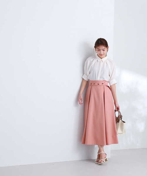 「NATURAL BEAUTY BASIC」 半袖シャツ MEDIUM オフホワイト レディース