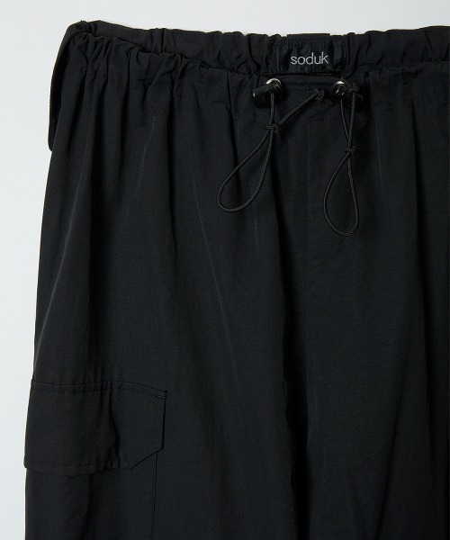 ワイドパンツ カーゴパンツ 「soduk」parachute wide trousers