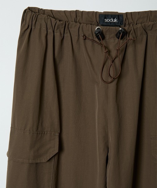 ワイドパンツ カーゴパンツ 「soduk」parachute wide trousers