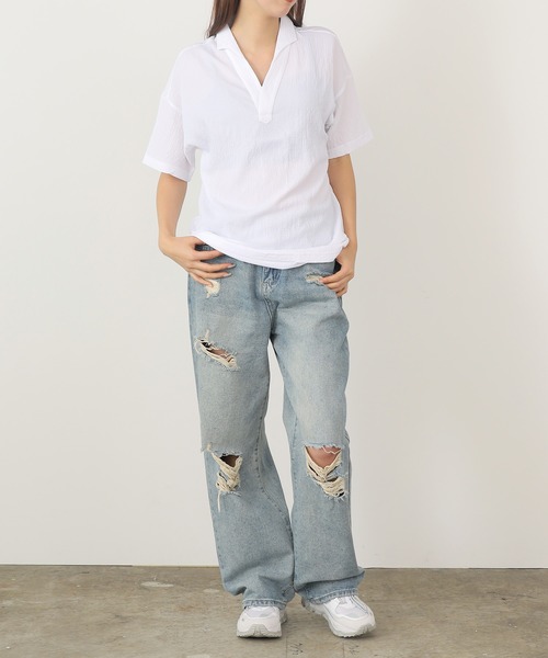 「ROOPTOKYO」 半袖シャツ L ブラック メンズ_画像6