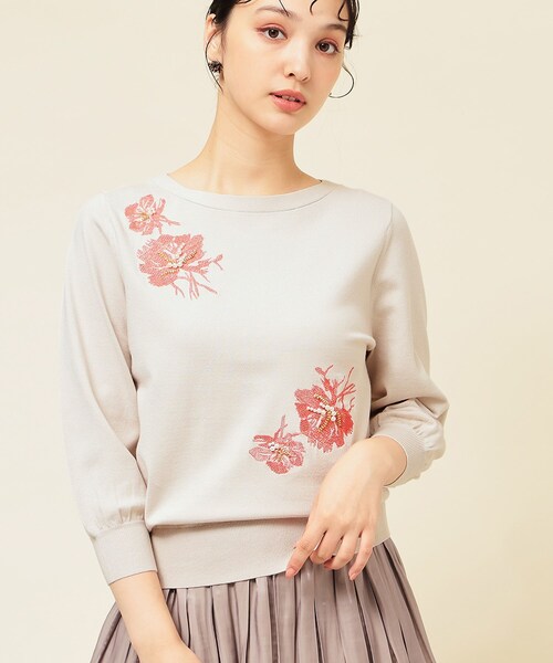 SunaUna（スーナウーナ） ニット セーター 「SS〜Lサイズ展開／手刺繍