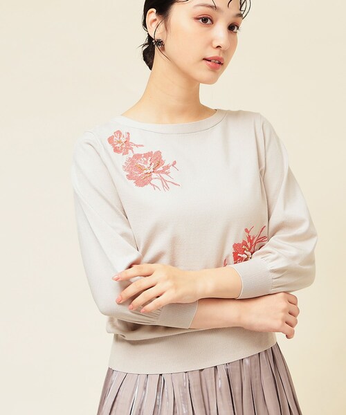 SunaUna（スーナウーナ） ニット セーター 「SS〜Lサイズ展開／手刺繍