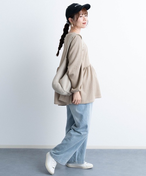 SweetMommy（スウィートマミー） マタニティ ペプラムニットトップス