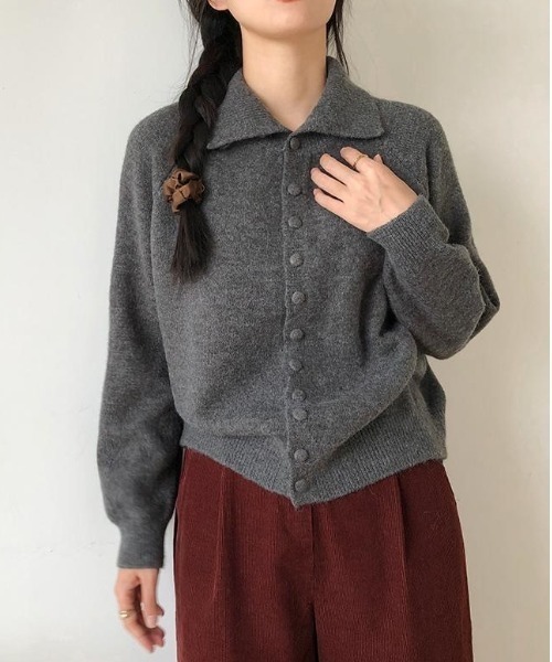 Dream garden（ドリームガーデン） カーディガン 2wayハイネック