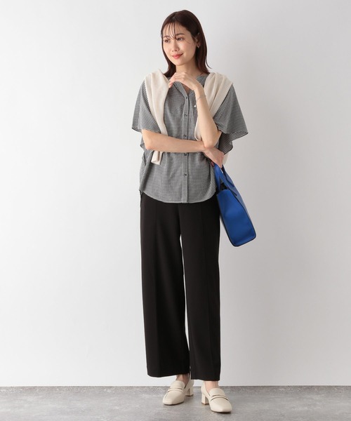 「GLOBAL WORK」 イージーパンツ MEDIUM カーキ レディース_画像2