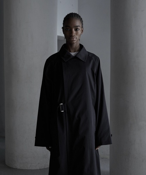 「CALLNE」 トレンチコート M ブラック メンズ_画像2