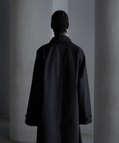 「CALLNE」 トレンチコート M ブラック メンズ_画像3