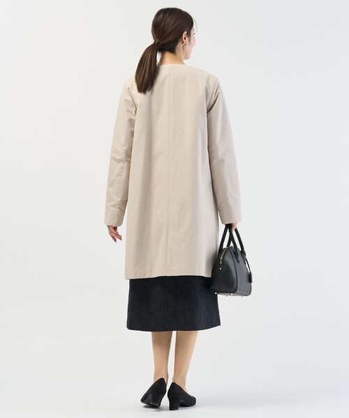 J.PRESS（J.プレス） ノーカラーコート コート 「2way」VINAジェット