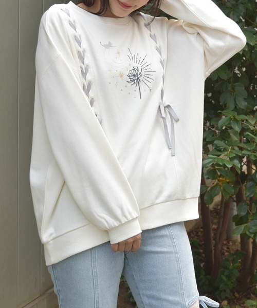 希少デザイン☆オフホワイト クロスアロー アームロゴ スウェット M 希少デザイン☆オフホワイト クロスアロー アームロゴ スウェット M