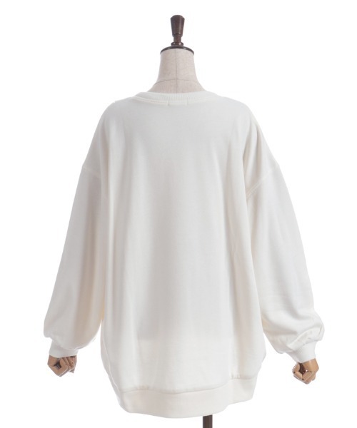 tシャツ 編み上げアソート柄トレーナー レディース | axes femme | 10