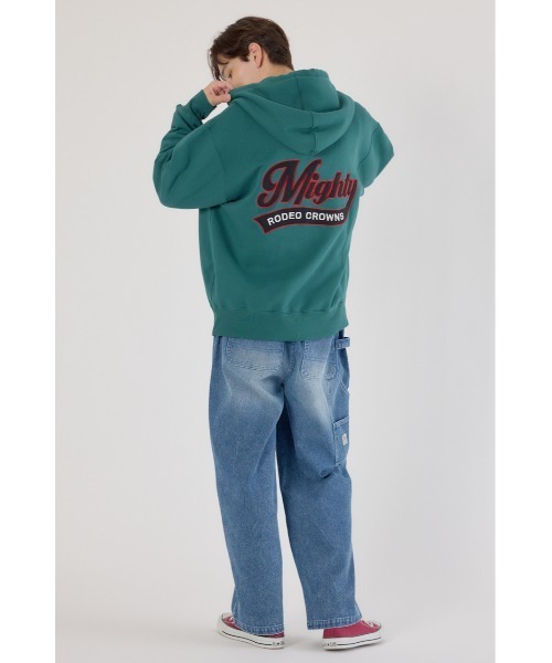 EL RODEO パーカー　モスグリーン RODEO CROWNS WIDE BOWL | MIGHTY ZIPパーカー (スウェット・パーカー