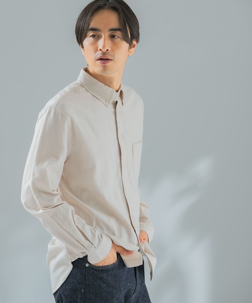 「URBAN RESEARCH ROSSO MEN」 長袖シャツ LARGE アイボリー メンズ_画像5