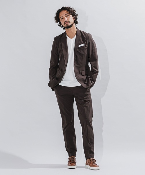 NANO universe（ナノ・ユニバース） セットアップ M ブラウン メンズ