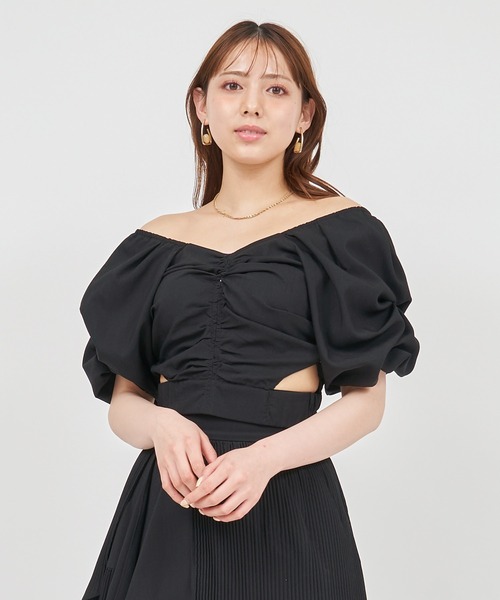 「ROYAL PARTY」 7分袖ブラウス FREE ブラック レディース_画像5
