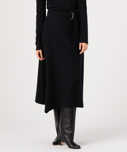 「TOMORROWLAND collection」 フレアスカート 34 ネイビー レディース_画像3