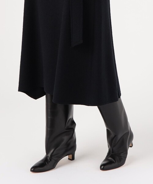 「TOMORROWLAND collection」 フレアスカート 34 ネイビー レディース_画像8