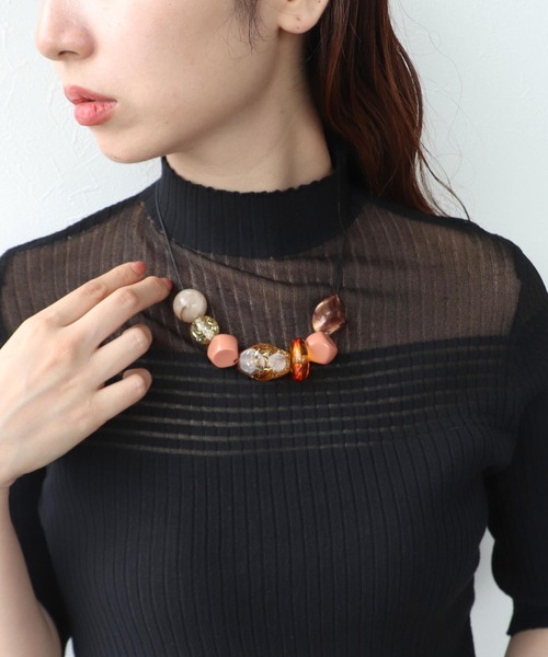 Cepica（セピカ） ネックレス アクリルMIXパーツネックレス レディース