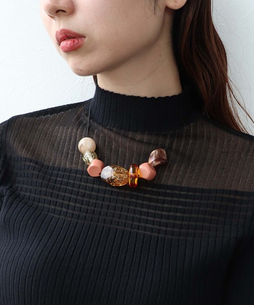 Cepica（セピカ） ネックレス アクリルMIXパーツネックレス レディース