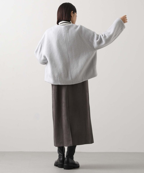 専用2025秋冬　新品　グレディブリリアン　サイドリブスエードＶネックジャンスカ 専用2025秋冬 新品 グレディブリリアン サイドリブスエードVネック