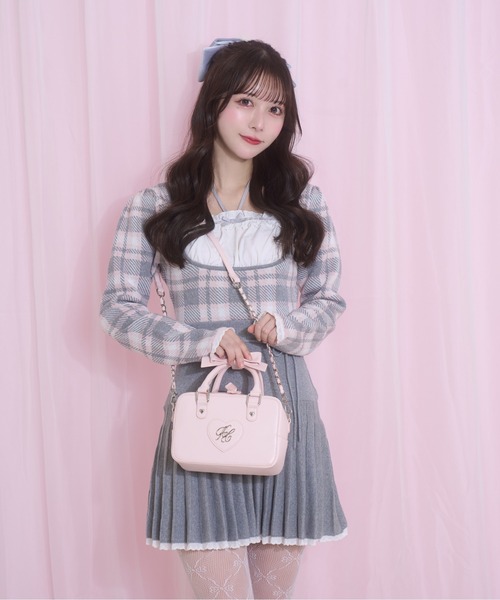 Honey Cinnamon（ハニーシナモン） ハンドバッグ ハンドルリボンハート