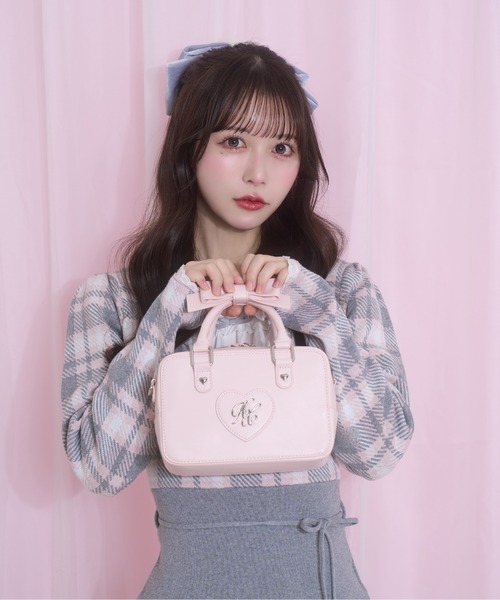 Honey Cinnamon（ハニーシナモン） ハンドバッグ ハンドルリボンハート