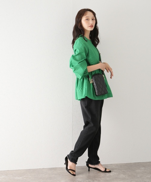 「La TOTALITE」 長袖ブラウス - ブラック レディース_画像4