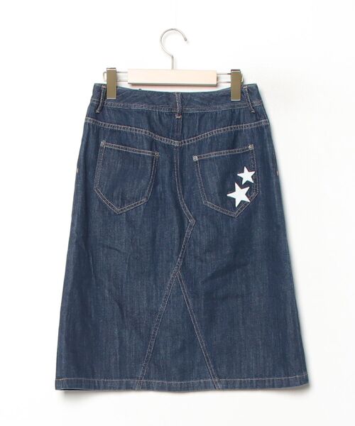 「GUILD PRIME」 デニムスカート 36 ネイビー レディース_画像2