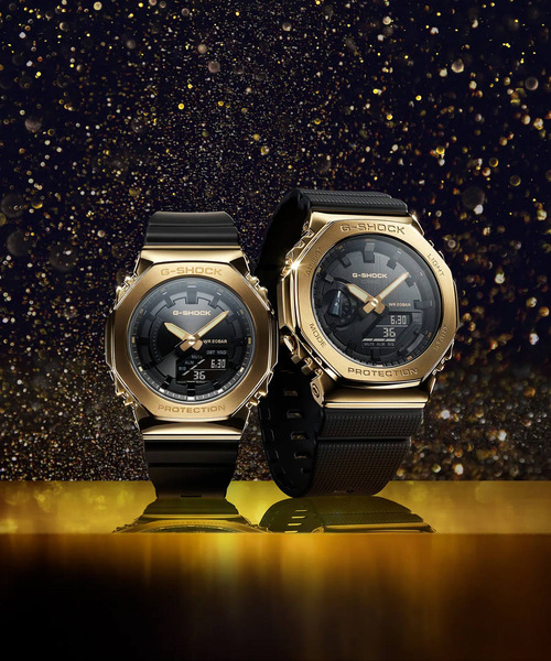 【ミッチー】G-SHOCK ゴールド ブラック 時計（新品、保証期間内】 CASIO G-SHOCKジーショック腕時計 ゴールド&ブラック 人気爆発