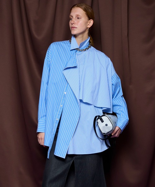 MAISON SPECIAL（メゾンスペシャル） ブラウス シャツ Asymmetrical