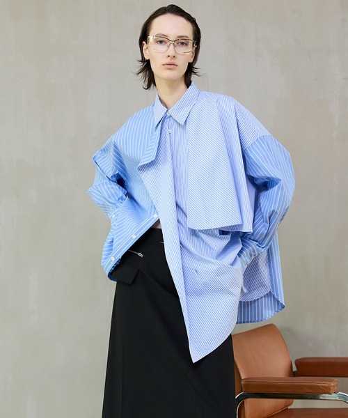 MAISON SPECIAL（メゾンスペシャル） ブラウス シャツ Asymmetrical
